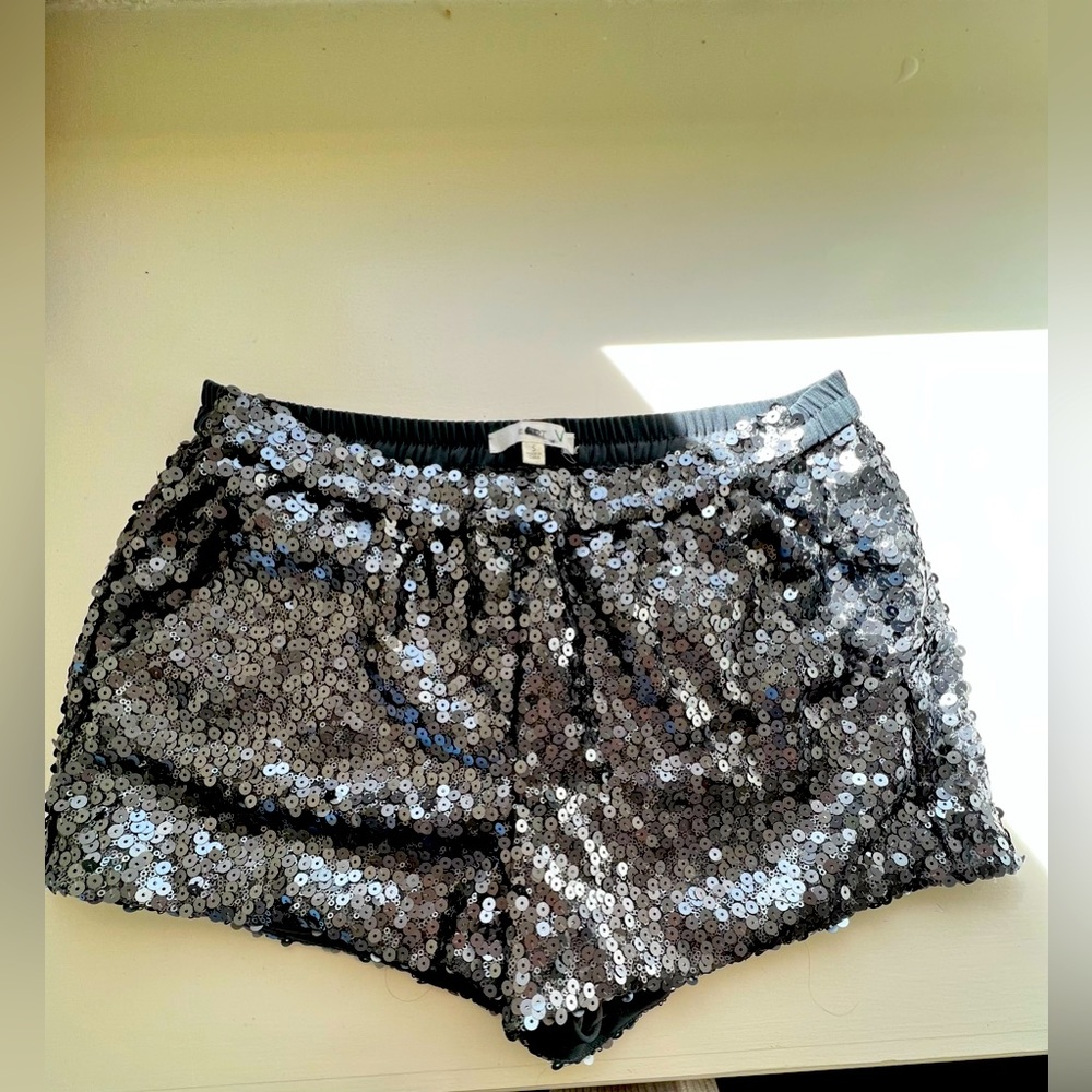 Sequin mini shorts